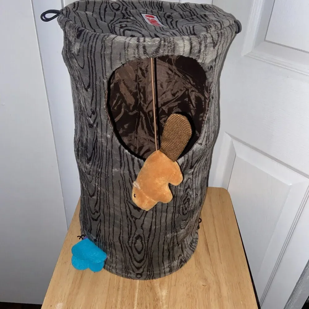 KONG Play Spaces Burrow Crinkle Tunnel Cat Nip Pounce & Play Cat Kitten Toy NWOT